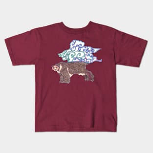 Tibetan Bear Tessalation Kids T-Shirt